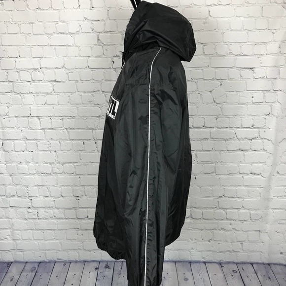 TITLE Boxing Black White Pullover Windbreaker Jacket | Mens XL - Picture 4 of 5
